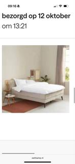 Wehkamp Boxspring 160x200 - Zo goed als nieuw!, Huis en Inrichting, Slaapkamer | Bedden, Beige, Tweepersoons, Ophalen of Verzenden