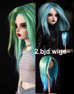 2 pruiken van garen voor msd bjd ball jointed doll's, Verzamelen, Ophalen of Verzenden, Gebruikt, Accessoires