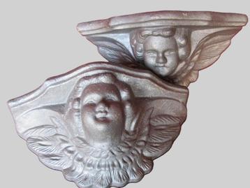 engel bloembakken gietijzer tuinornamenten.   beschikbaar voor biedingen