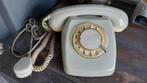 Vintage telefoon t65 analoog draaischijf 1971 ptt telefoon, Met draaischijf, Gebruikt, Ophalen