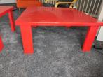 Rode Salontafel - Vierkant Design, Huis en Inrichting, Ophalen, Gebruikt, 100 tot 150 cm, Vierkant