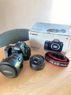 Canon 6D Mark ii + 24-105 + 50mm + 4 batterij, Ophalen of Verzenden, Zo goed als nieuw