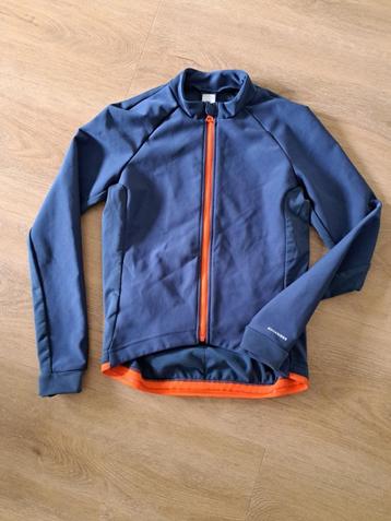 Fietsjas blauw/oranje mountainbike mt 151-160 beschikbaar voor biedingen