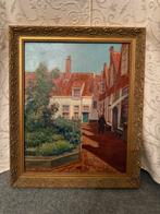 Schilderij: Hofje met figuur, Ophalen