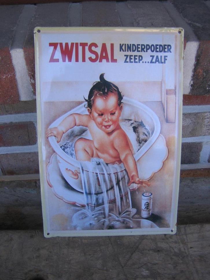 reclame bord kellogg's vintage NIEUW metaal plaatje., Verzamelen, Merken en Reclamevoorwerpen, Zo goed als nieuw, Reclamebord