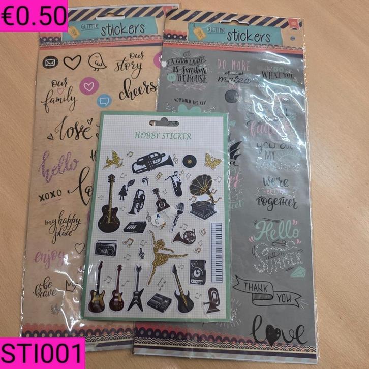 Stickers, Hobby en Vrije tijd, Kaarten | Zelf maken, Zo goed als nieuw, Overige typen, Overige thema's, Ophalen of Verzenden