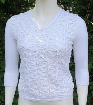 Gerry Weber mooie witte trui 40 M | stretch Gratis Verzenden beschikbaar voor biedingen