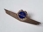 KLM piloot brevet wing crew embleem badge luchtvaart 70mm z, Ophalen of Verzenden, Zo goed als nieuw