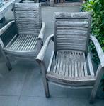5 teak houten tuinstoelen Select Garden, Ophalen, Gebruikt, Teakhout, Stapelbaar