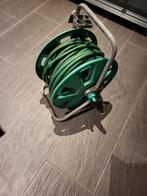 Tuinslanghaspel met slang, Ophalen, Zo goed als nieuw, Tuinslanghaspel