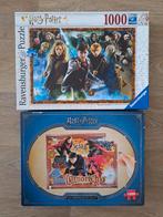 2 Harry Potter puzzels Quidditch en tovenaarsleerling, Ophalen of Verzenden, 500 t/m 1500 stukjes, Gebruikt, Legpuzzel