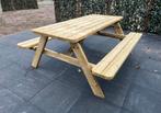 Geïmpregneerde Picknicktafels - Stevig en Nieuw, Nieuw, Ophalen of Verzenden, Inklapbaar, Rechthoekig