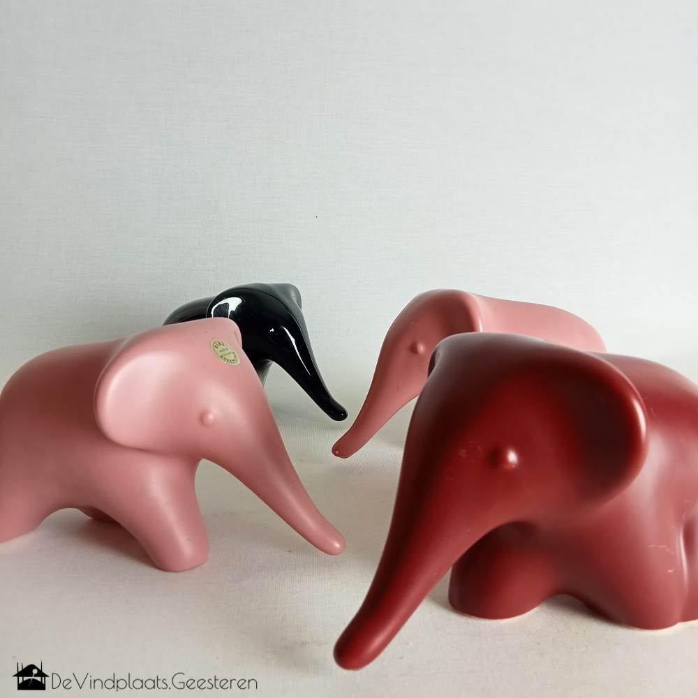 4 design olifanten ELKI steengoed Nederland, Ophalen of Verzenden