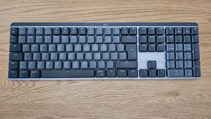 Logitech MX Mechanical Draadloos Toetsenbord Metaal, Computers en Software, Toetsenborden, Zo goed als nieuw, Qwerty, Draadloos