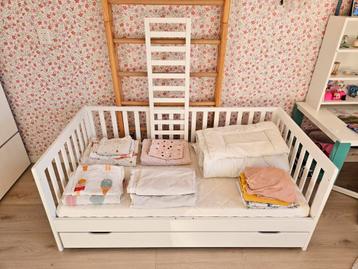 Compleet peuterbed Plume Petit Amelie wit met veel extra's  beschikbaar voor biedingen
