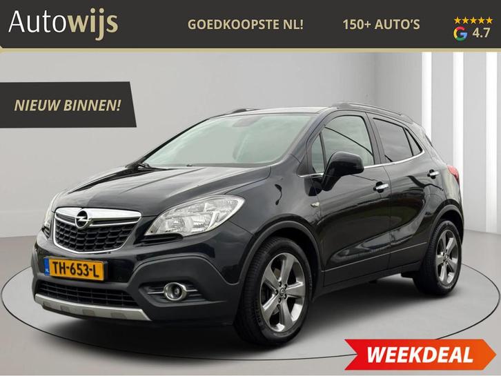 Opel Mokka 1.6 Cosmo|CAMERA|TREKHAAK|NAVI|STUURVERW|LM-VELG, Auto's, Opel, Bedrijf, Te koop, Mokka, ABS, Achteruitrijcamera, Airbags
