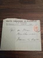 Oud poststuk van bedrijf uit Utrecht verzonden vanaf station, Postzegels en Munten, Brieven en Enveloppen | Nederland, Ophalen