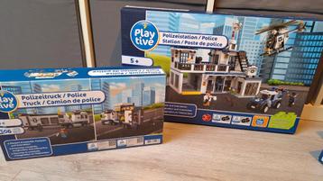 ZGAN Playtive Clippys 2 sets!! Politiebureau en politietruck beschikbaar voor biedingen