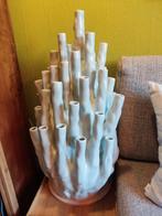 Polls potten coral vaas xl, 50 tulpen zgan, Ophalen, Wit, Aardewerk of Porselein, Zo goed als nieuw