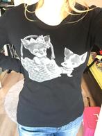 Zwarte Benetton longsleeve shirt top chiwawa hondjes maat L, Kleding | Dames, Benetton, Zwart, Maat 42/44 (L), Nieuw