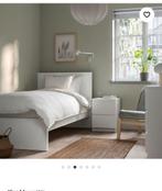 Eenpersoonsbed - Zo goed als nieuw!, Huis en Inrichting, Slaapkamer | Bedden, Ophalen, 90 cm, Eenpersoons, Wit