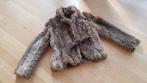 Bruine bontjas warme winterjas maat XL, Ophalen of Verzenden, Zo goed als nieuw, Maat 46/48 (XL) of groter, Bruin