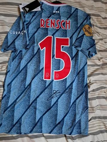 Gesigneerd Ajax shirt Rensch #15 - Nieuw met kaartjes beschikbaar voor biedingen