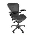 Herman Miller Aeron Refurbished Bureaustoel (Full Option), Ophalen of Verzenden, Gebruikt, Zwart, Bureaustoel