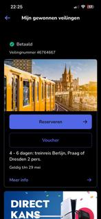 Trein reis , Praag, Berlijn, Dresden, Tickets en Kaartjes, Hotelbonnen, 2 overnachtingen, Twee personen