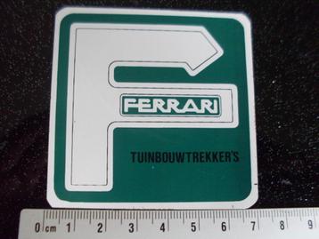 2x sticker ferrari tuinbouwtrekkers logo trekkers tuinbouw beschikbaar voor biedingen