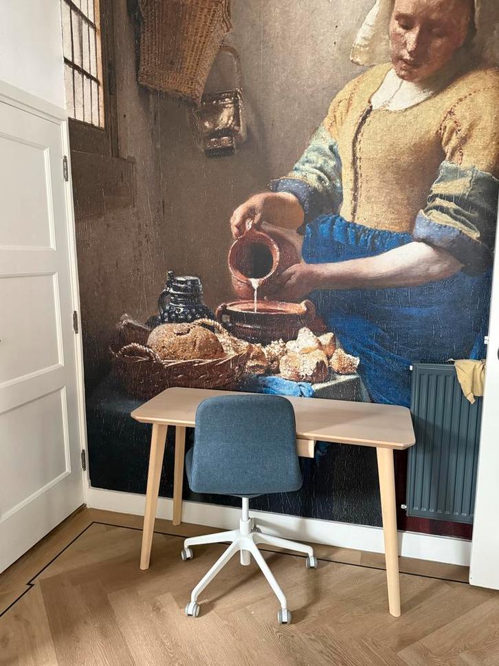 Bureau met bureaustoel - Stijlvol en praktisch!, Huis en Inrichting, Tafelonderdelen, Zo goed als nieuw, Tafelblad, 100 tot 150 cm