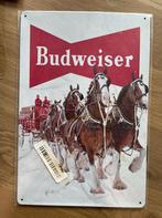Metalen wandbord Budweiser, Ophalen of Verzenden, Nieuw, Reclamebord
