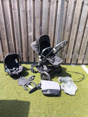 Bugaboo cameleon 3 plus all black + accesoires  beschikbaar voor biedingen