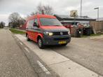 Volkswagen Transporter 2.0 D Verhoogd 75KW 2013 Airco, Auto's, Euro 5, Lederen bekleding, Zwart, 4 cilinders