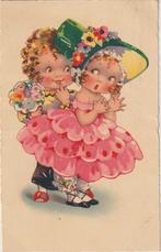 Getekend 1934 leuk stel/leuke kleding, Verzenden, 1920 tot 1940, Gelopen, Overige thema's