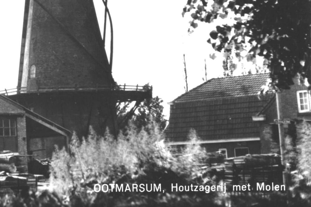 992046 Ootmarsum Ov 1965 Houtzagerij Molen Nette oude kaart, Ophalen of Verzenden, 1960 tot 1980, Ongelopen, Overijssel