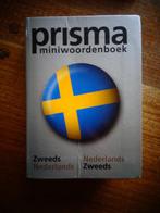 boek prisma mini woordenboek nederlands zweeds, Boeken, Woordenboeken, Prisma of Spectrum, Ophalen of Verzenden, Zo goed als nieuw