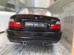 1:18 BMW (E46) M3 CSL zwart 2003 Solido / JJTOP, Hobby en Vrije tijd, Nieuw, Solido, Ophalen of Verzenden, Auto