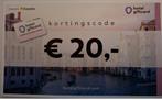 Hotelgiftcard kortingscode, Eén persoon, Kortingsbon