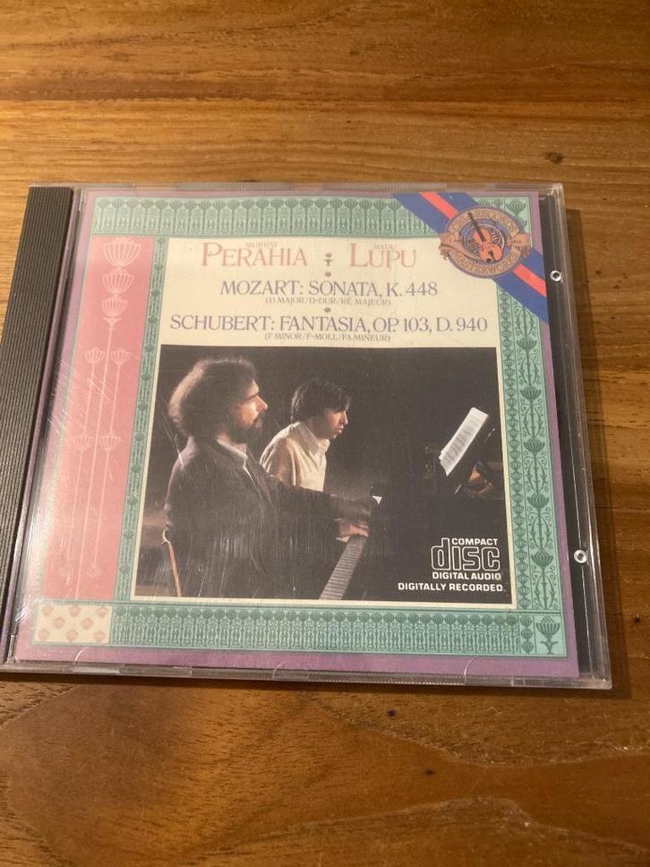 Perahia / Lupu - Mozart: Sonata K 448 / Schubert: Fantasia O, Cd's en Dvd's, Cd's | Klassiek, Zo goed als nieuw, Orkest of Ballet
