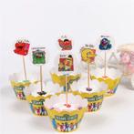 SESAMSTRAAT Taartdecoraties/Toppers+Houders vanaf € 7,95, Verzenden, Nieuw, Taarten of Cupcakes, Versiering