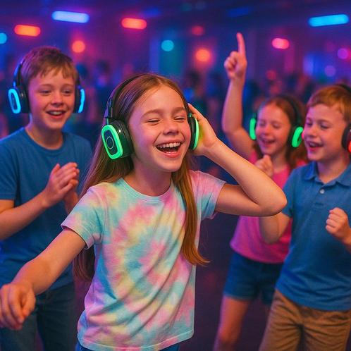 Huur Silent Disco – Vanaf €3,50 p.p. inclusief zender, Hobby en Vrije tijd, Feestartikelen | Verhuur, Nieuw, Overige, Ophalen