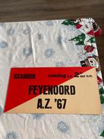 Feyenoord  oude bus/Tram. Kaart.Feyenoord- A.Z. ‘ 67., Tickets en Kaartjes, Overige typen, Eén persoon