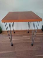 Vintage Deens Design Pin Age salontafel te koop, Ophalen, Gebruikt, Rond, Minder dan 55 cm
