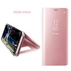 Clear View Stand Cover voor Galaxy S7 Edge Set _ Roze Goud, Verzenden, Nieuw, Overige modellen, Hoesje of Tasje