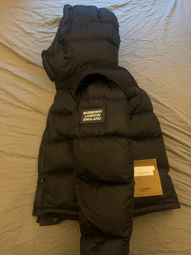 Burberry Jas Origineel + Bon erbij, Kleding | Heren, Bodywarmers, Zo goed als nieuw, Zwart, Ophalen