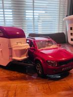 Schleich Auto met Trailer en Paardjes, Ophalen of Verzenden, Zo goed als nieuw, Jongen of Meisje