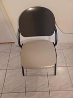 6 stapel stoelen, Huis en Inrichting, Stoelen, Ophalen, Gebruikt, Grijs, Vijf, Zes of meer stoelen