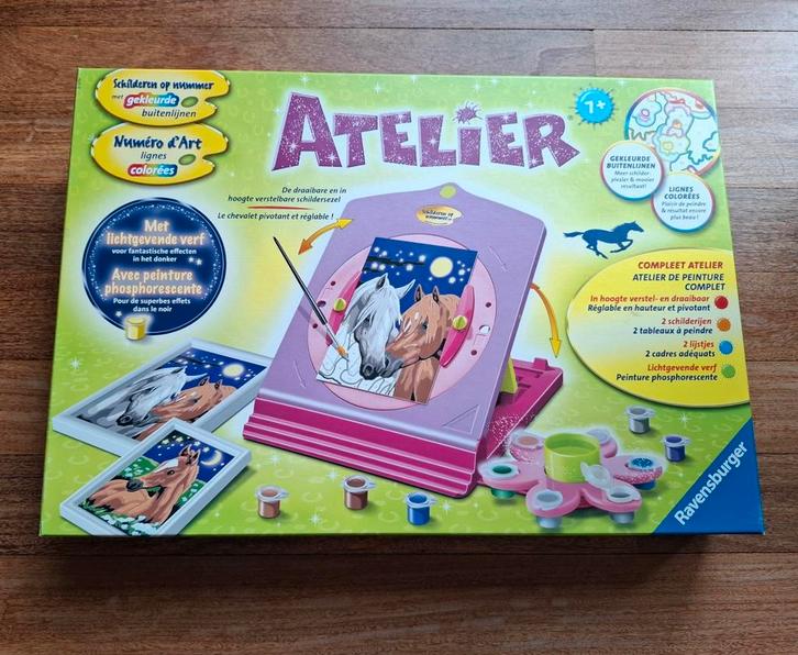 Atelier, Schilderen op nummer, Ravensburger, Hobby en Vrije tijd, Schilderen, Zo goed als nieuw, Ezel, Ophalen