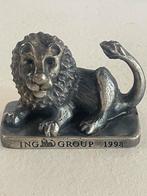 ING Groep Leeuw 1998 - Zilverkleurig Beeldje, Antiek en Kunst, Ophalen of Verzenden